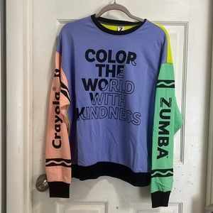 Brand New ZW and Crayola colors with kindess sweatshirt